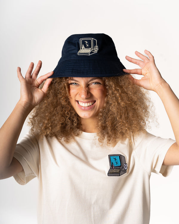 Blue Screen of Death Embroidered Bucket Hat