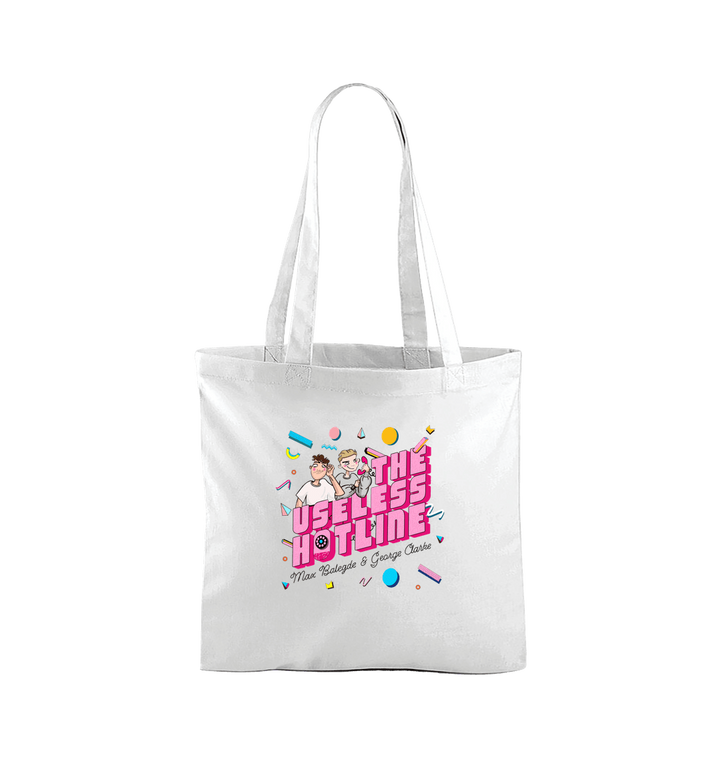 White Useless Hotline Merch White Tote Bag