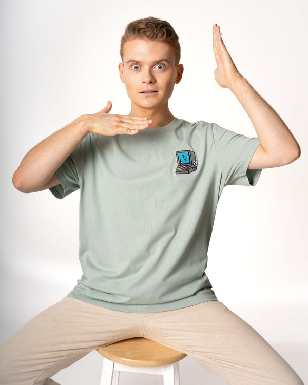 Blue Screen of Death Embroidered Tee