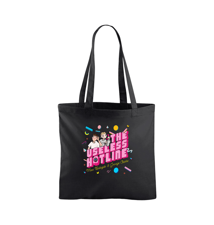 Black Useless Hotline Merch Black Tote Bag