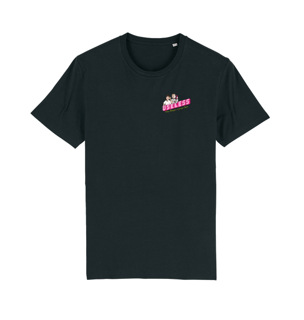 Black Useless Hotline Merch T Shirt Black